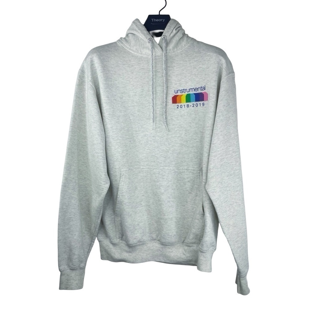 PORT & COMPANY UNSTRUMENTAL A CAPPELLA GROUP Women's Light Grey Graphic Hoodie M